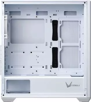 Корпус ATX FORMULA AIR POWER G5 PLUS W белый, без БП, боковая панель из закаленного стекла, 2*USB2.0, audio