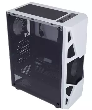 Корпус ATX FORMULA CL-3303W белый, без БП, боковая панель из закаленного стекла, 2*USB2.0, USB3.0, audio