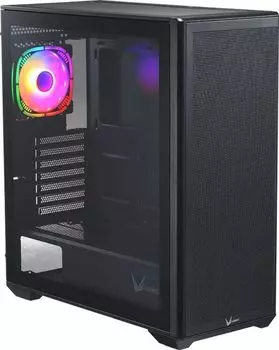 Корпус ATX FORMULA Air Power G5 Plus черный, без БП, боковая панель из закаленного стекла, 2*USB 2.0, audio
