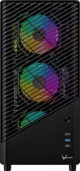 Корпус ATX Formula V Mana Geometry черный, без БП, боковая панель из закалённого стекла, USB 3.0, USB 3.1