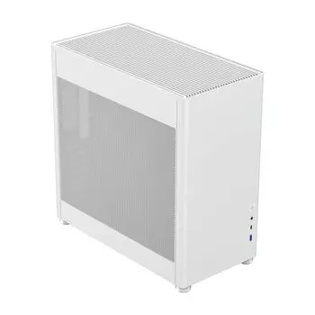 Корпус ATX GameMax MeshBox White без блока питания, белый, USB3.0+Type-C, Combo Audio