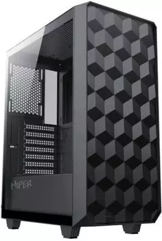 Корпус ATX HIPER BH34-1 черный без БП USB3.0 USB3.1 audio bott PSU
