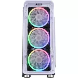 Корпус ATX HIPER MG100 WIND белый, без БП, боковая панель из закаленного стекла, USB 3.0, USB 2.0, audio