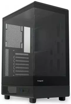 Корпус ATX HSPD F510 без БП, боковая панель из закалённого стекла, 2*USB