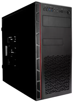 Корпус ATX InWin EA065 6188707 черный, БП 750W, 2*USB 3.0, 2*USB 2.0, audio