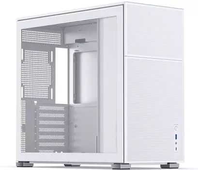 Корпус ATX JONSBO D41 MESH White белый, без БП, окно из закаленного стекла, USB-C, USB3.0, audio