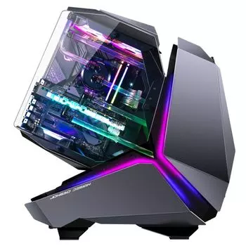 Корпус ATX JONSBO MOD5 Gray без БП, боковая панель из закаленного стекла, серый