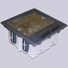Коробка монтажная Lanmaster LAN-WA-FLBP-MB/6 для лючка в пол на 6 модулей