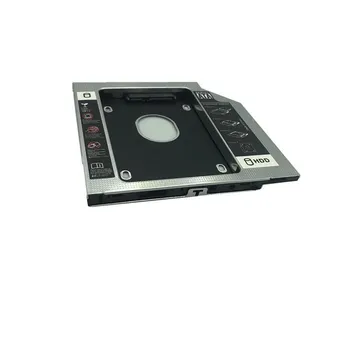 Кронштейн-адаптер для подключения оптического привода к SSD-накопителю для ноутбука (9,5/12,7 мм) 12.7mm aluminum белый