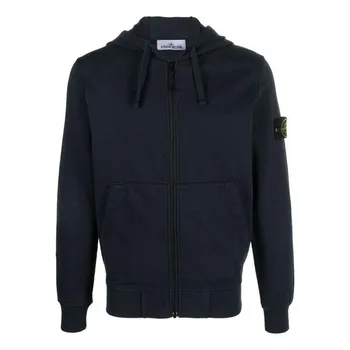 Толстовка full zip jacket 'navy blue' Stone Island, синий