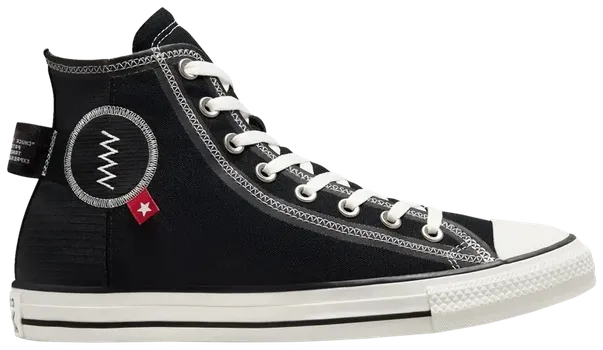 Кроссовки Converse Chuck Taylor All Star High Logo Tag - Black, черный