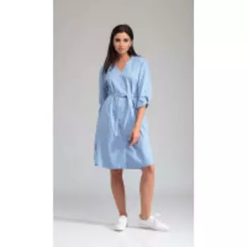 Платье Sandyna-13684-1 В цвете: Голубой; Размеры: 50,46,48,44