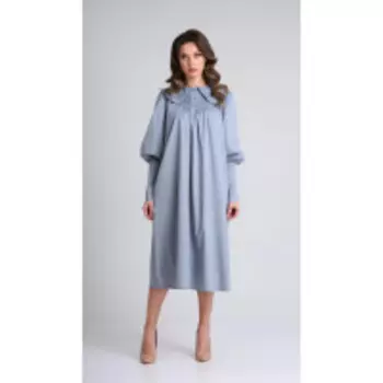 Платье Sandyna-13924/5 В цвете: Голубой; Размеры: 50,52,46,48,54,44