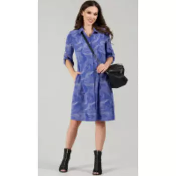 Платье TEFFI style-1493 В цвете: Синий, Фиолетовый; Размеры: 56,58,50,52,48,54,44