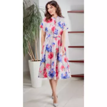 Платье TEFFI style-1550/4 В цвете: Разноцветный; Размеры: 56,50,46