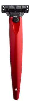 Бритва R1 Gillette Mach3 (красный металлик)