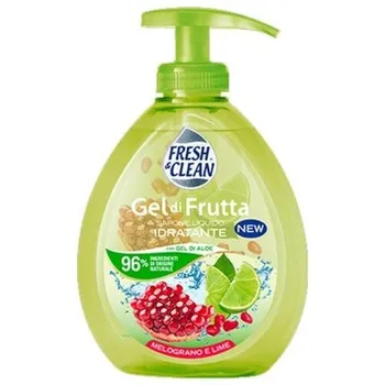 Фруктовый гель для жидкого мыла «Гранат и лайм» с дозатором 300 мл, Fresh & Clean