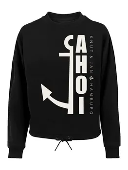 Толстовка F4Nt4Stic Ahoi Anker Crop Knut & Jan Hamburg, черный