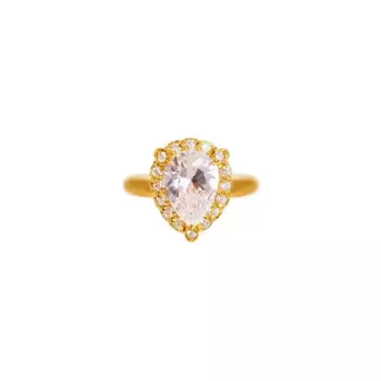 Кафф The Gold Pear Cuff - Crystal