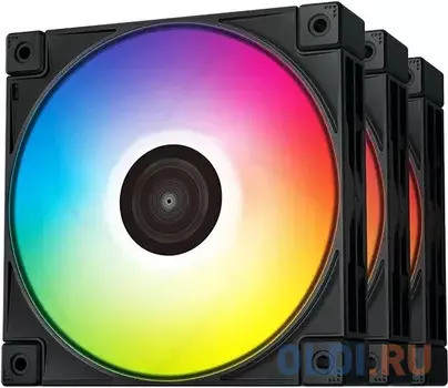 Вентилятор Deepcool FC120-3 in 1 ARGB 120x120x25mm черный 4-pin 28dB 452gr Ret (R-FC120-BKAMN3-G-1)
