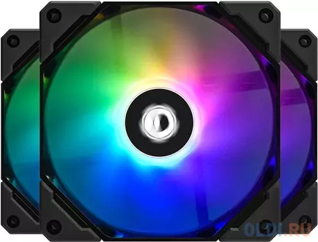 Вентилятор для корпуса ID-Cooling (3шт в комплекте) 120x120mm 4pin ARGB PWM black (TF-12025-ARGB-TRIO)