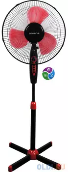 Вентилятор напольный Polaris PSF 40V 35 Вт черный/красный