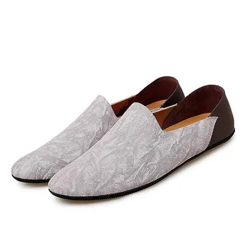 Fashion Men Loafers Shoes Fashion Boat Footwear Man Brand Leather Moccasins Driving Shoes Comfy Drive Men Casual Shoes Lightweight Soft 36 коричневый