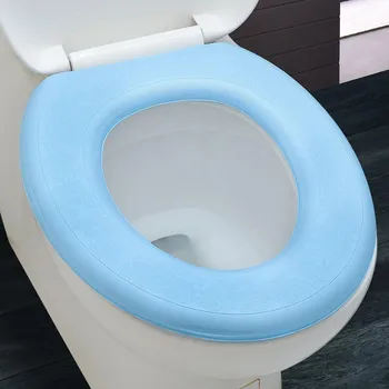 Мягкий чехол на сиденье унитаза Waterpoof, моющийся коврик для туалета в ванной комнате, коврик O-образной формы