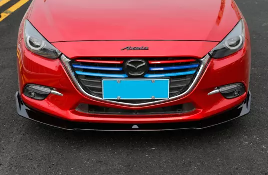 Спойлер переднего бампера Sport Axela для Mazda 3 2013-2017