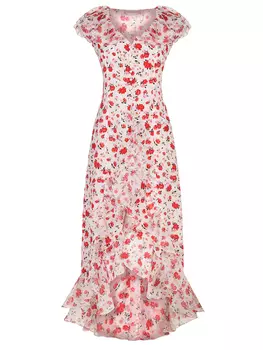 Платье шелковое ROSES AND LACE