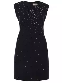 Платье шерстяное SAINT LAURENT