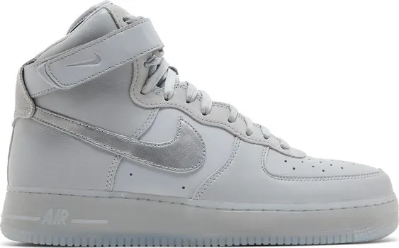 Кроссовки Nike Air Force 1 High 'Wolf Grey Metallic Silver', серый