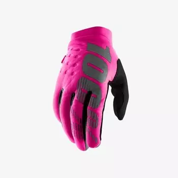 Велоперчатки женские 100% Brisker Womens Glove, розово-черный, 2018