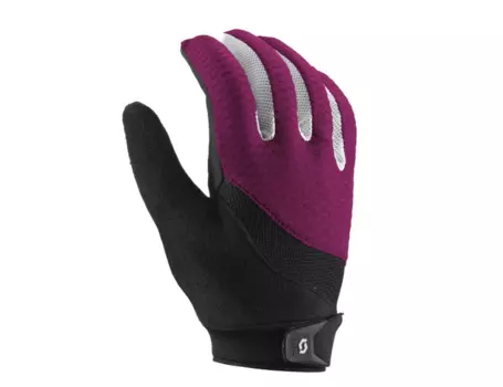 Велоперчатки Scott Essential LF Womens Glove, длинные пальцы, black/plum violet, 2016