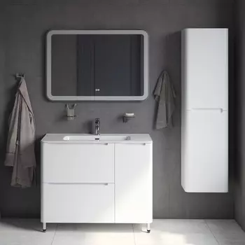 Мебель для ванной Iddis Edifice 100 см напольная белая