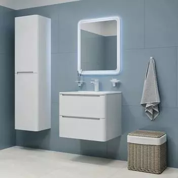 Мебель для ванной Iddis Edifice 60 см подвесная белая 2 ящика