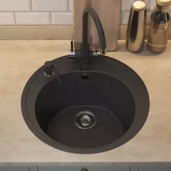 Кухонная мойка Uperwood Quartz Premium UPD-01-04 51 см черная
