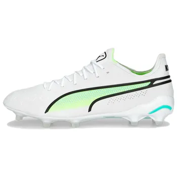 Puma King Ultimate FG AG White Electric Peppermint Мужские кроссовки Черный Fast-Yellow 107097-03 44