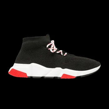 Кроссовки Balenciaga Balenciaga Wmns Speed Lace Up Trainer 'Black Red', черный