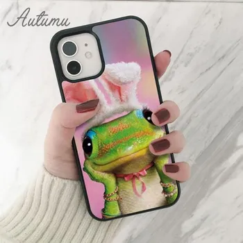 Чехол для телефона Gecko Lizard для iPhone 11 12 13 14 Pro Max mini X XR XS SE 2020 5 6S 7 8 Plus Samsung Galaxy S21 S22 Cover shell iPhone 6plus