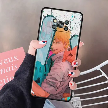 Manga Chainsaw Man для Xiaomi Poco X3 NFC X4 Pro 5G F3 GT M3 F4 M4 F1 C40, мягкий чехол для телефона 11 Lite 11T, силиконовый чехол из ТПУ, принципиально Mi 11T