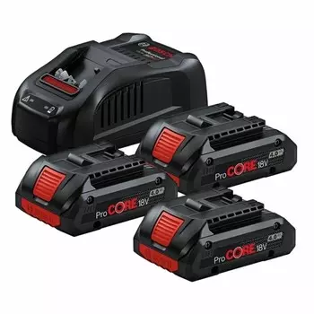 Аккумулятор Bosch ProCORE18V 4.0Ah 3шт + ЗУ GAL 1880 CV (0.615.990.N2G)
