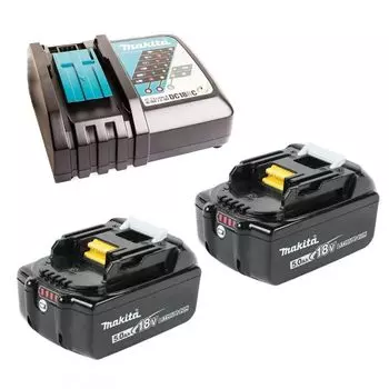 Аккумулятор Makita BL1850B-2шт+DC18RC (191L74-5)