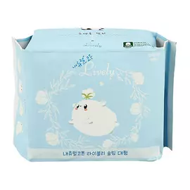 NATURAL COTTON Прокладки классические LIVELY long ультратонкие дышащие