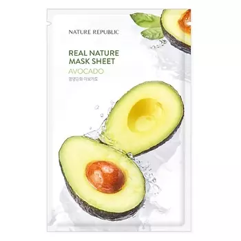 NATURE REPUBLIC Маска для лица тканевая с экстрактом авокадо Mask Sheet Avocado