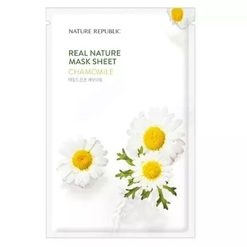 NATURE REPUBLIC Маска для лица тканевая с экстрактом ромашки Mask Sheet Chamomile