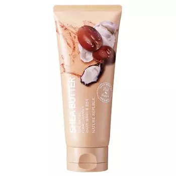 NATURE REPUBLIC Пенка для умывания с маслом ши Real Nature Shea Butter Foam Cleanser