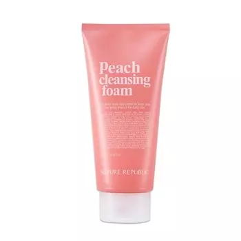 NATURE REPUBLIC Пенка для умывания с персиком Daily Fresh Peach Cleansing Foam