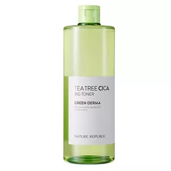 NATURE REPUBLIC Тонер для лица с экстрактом чайного дерева Green Derma Tea Tree Cica Toner