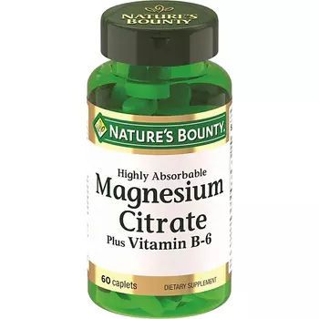 NATURE'S BOUNTY Цитрат магния с витамином В6 1,56 г